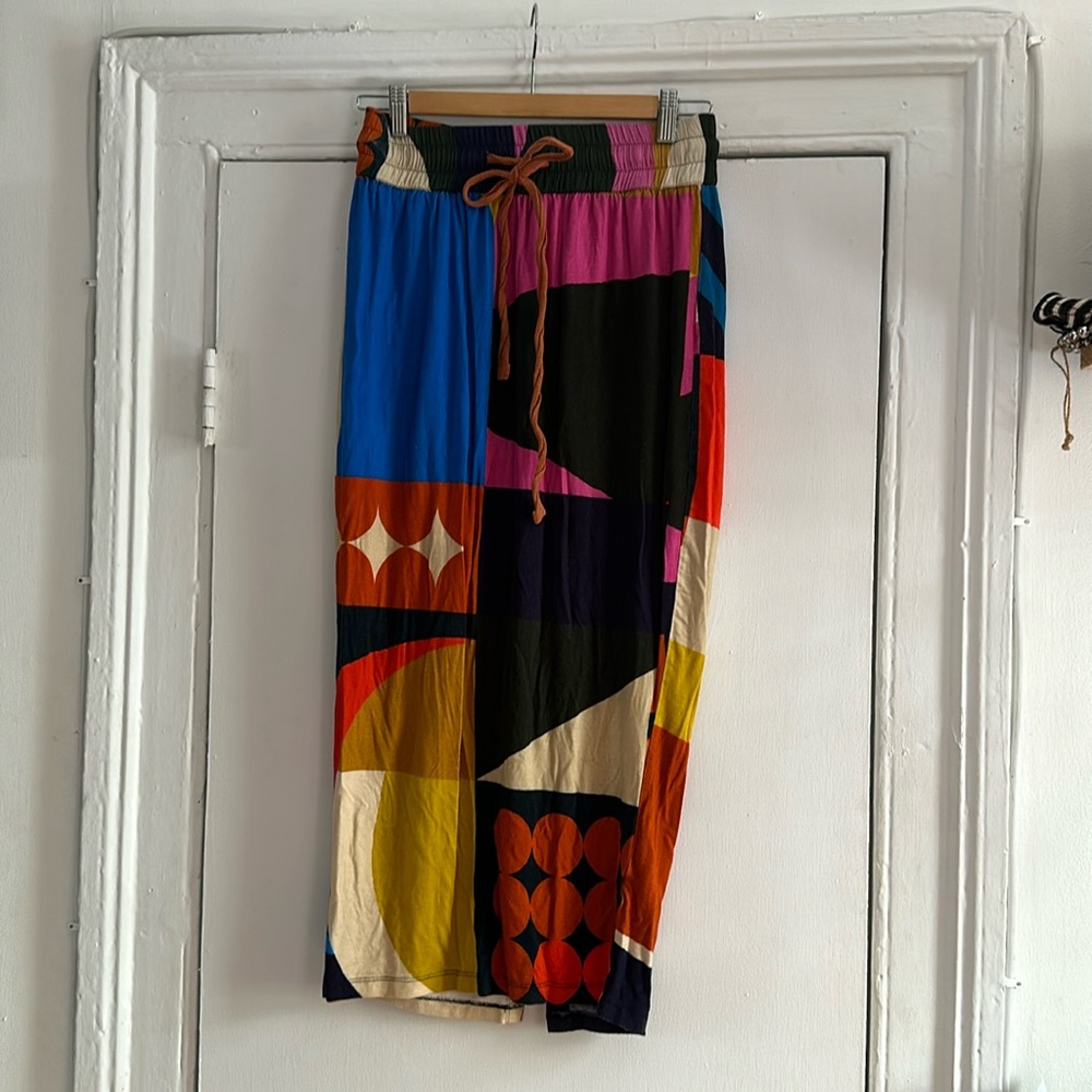 Multi color knit skirt